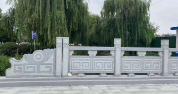 揭阳 芝麻灰桥栏杆、河道栏杆安装效果