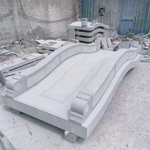 揭阳 芝麻灰花岗岩园林景观 小石桥