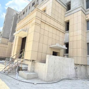揭阳 黄金麻干挂，工地实拍