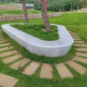 揭阳 芝麻白光面整石坐凳