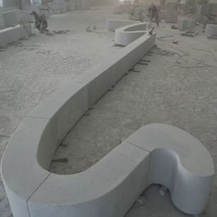 揭阳 花岗岩整石坐凳拼装