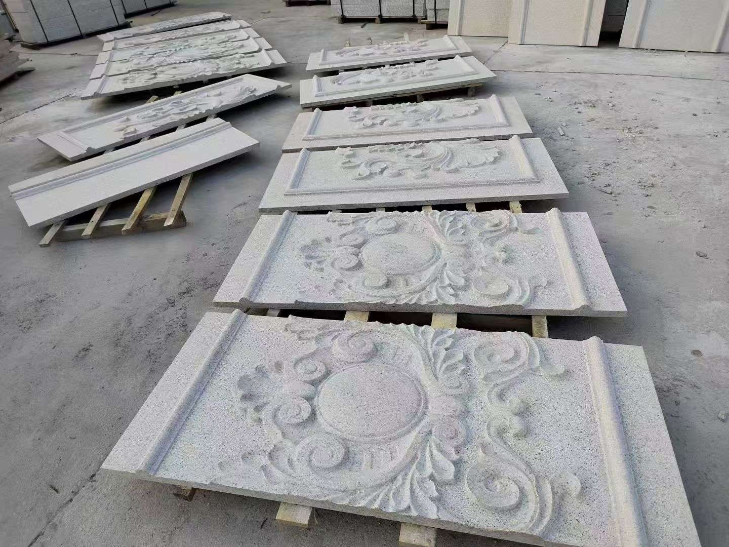 揭阳 芝麻白干挂雕花板