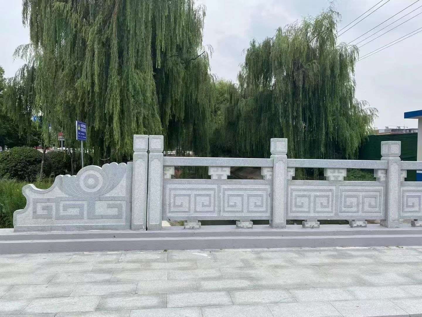 揭阳 芝麻灰桥栏杆、河道栏杆安装效果