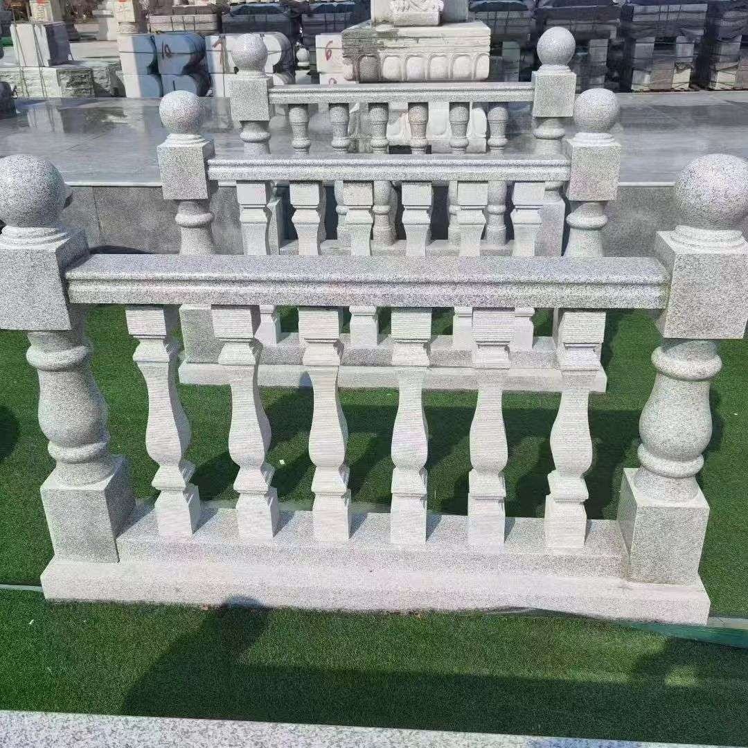 揭阳 别墅石材栏杆特写