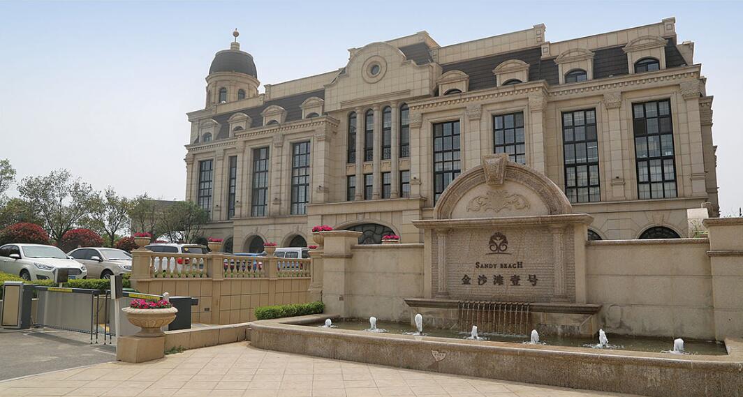揭阳花岗岩黄金麻建筑外墙干挂案例