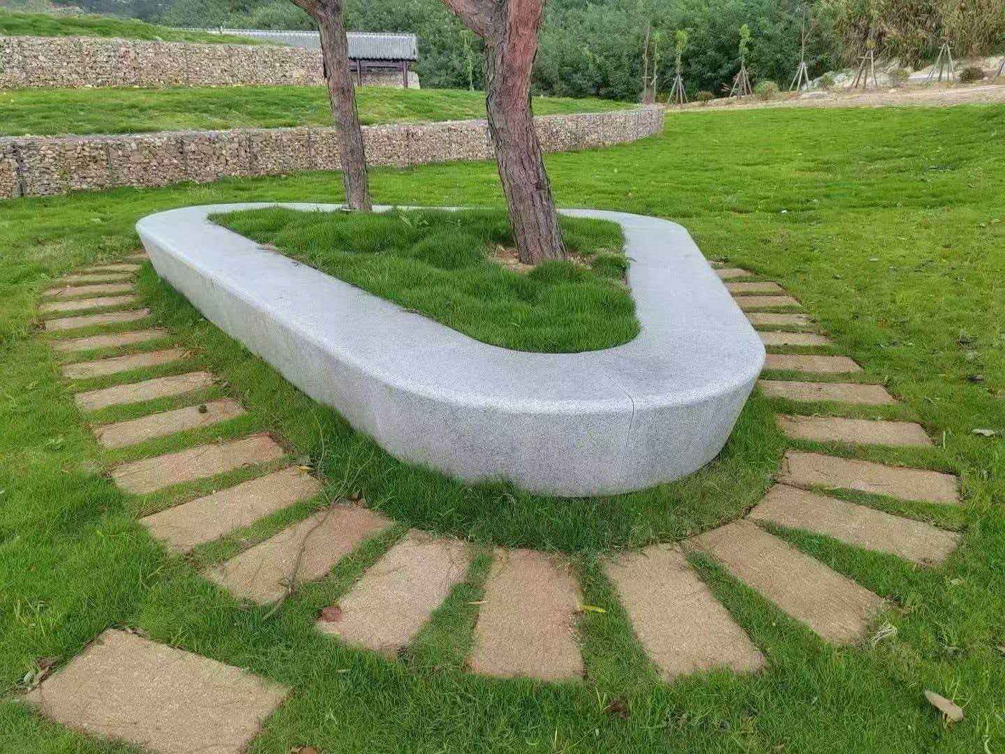 揭阳 芝麻白光面整石坐凳