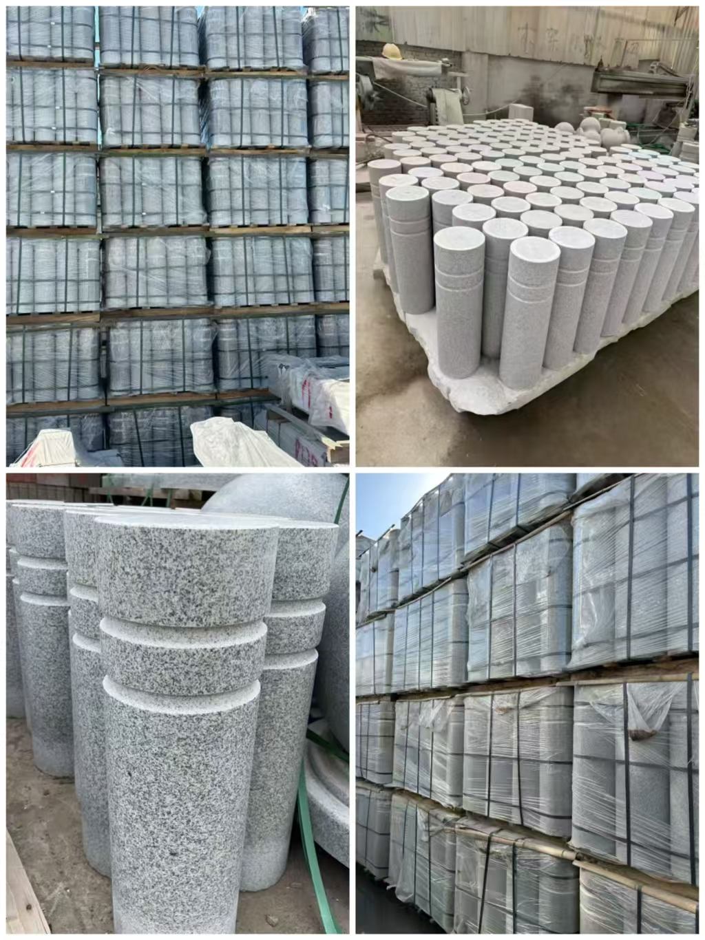 揭阳 芝麻白花岗岩挡车柱、隔离柱多少钱